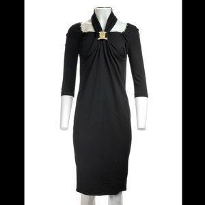 ** Brand New**  Halter neck w/ gold buckle dress